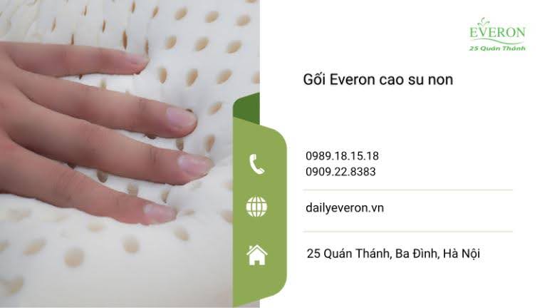 Tìm hiểu gối Everon cao su non